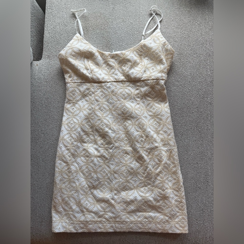 Dee Elly Elegant Pale Yellow Dress